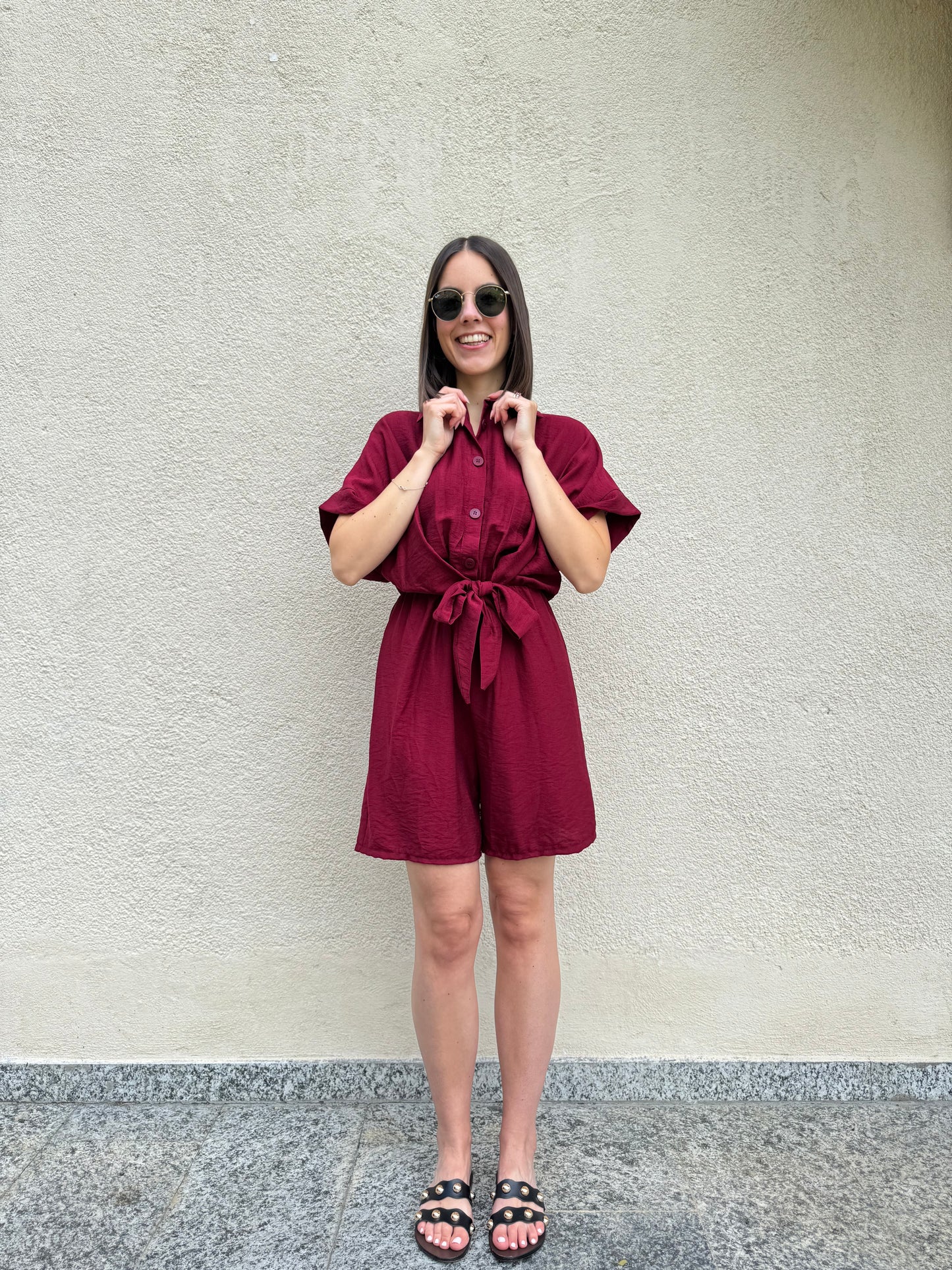 Tuta intera "Amalia" Bordeaux