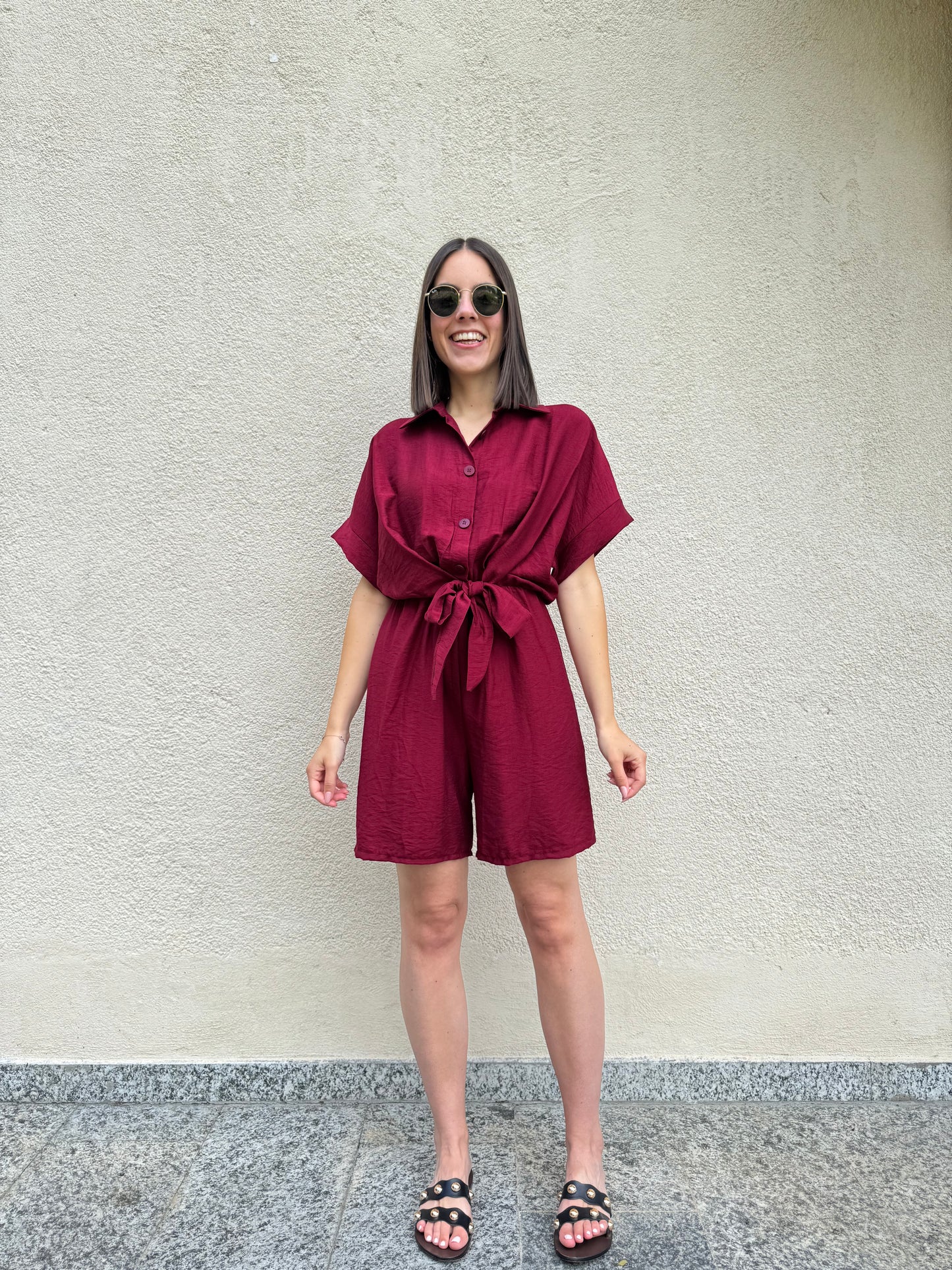 Tuta intera "Amalia" Bordeaux