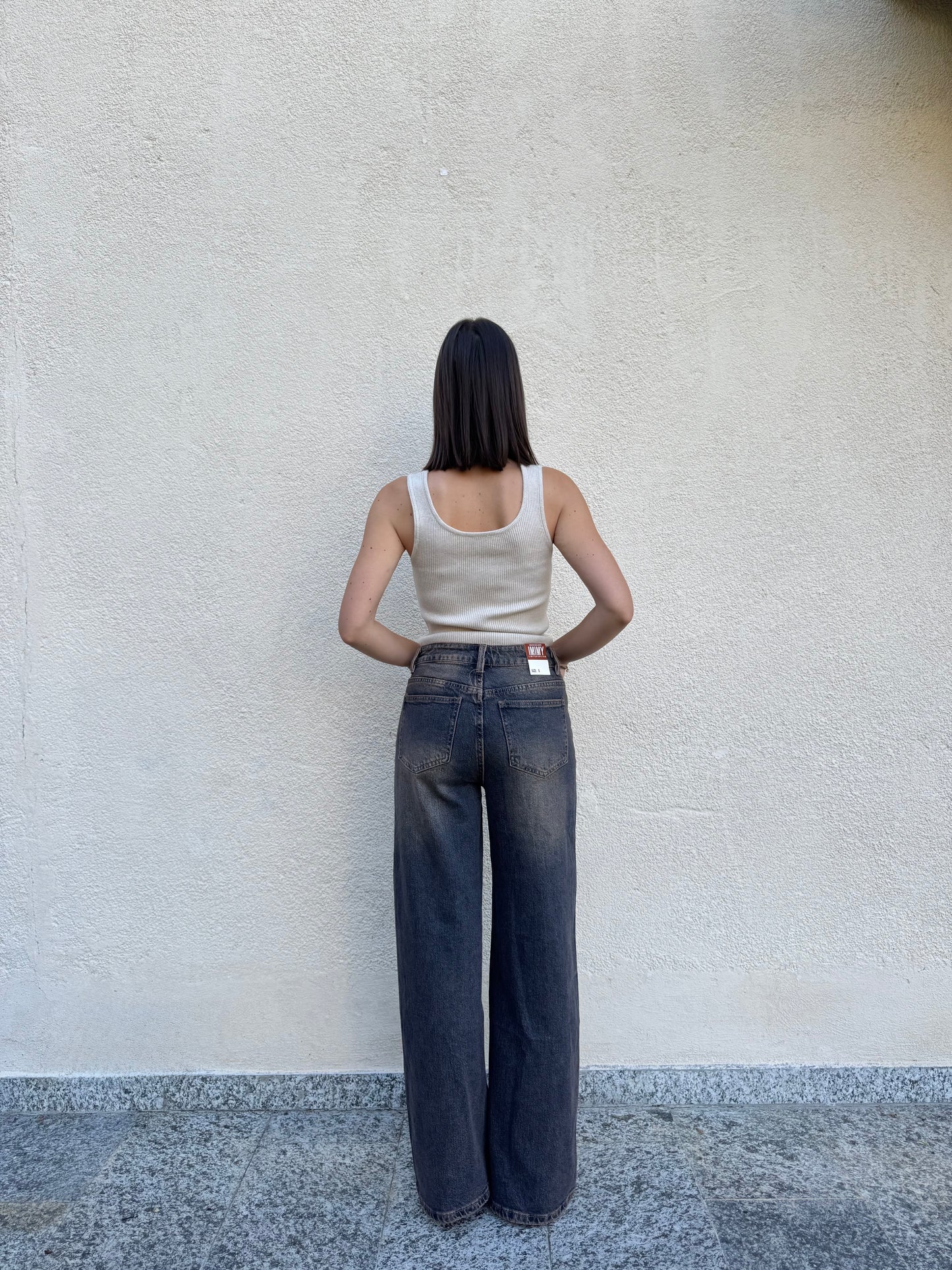 Jeans Wideleg Sabbiato Mon Amour