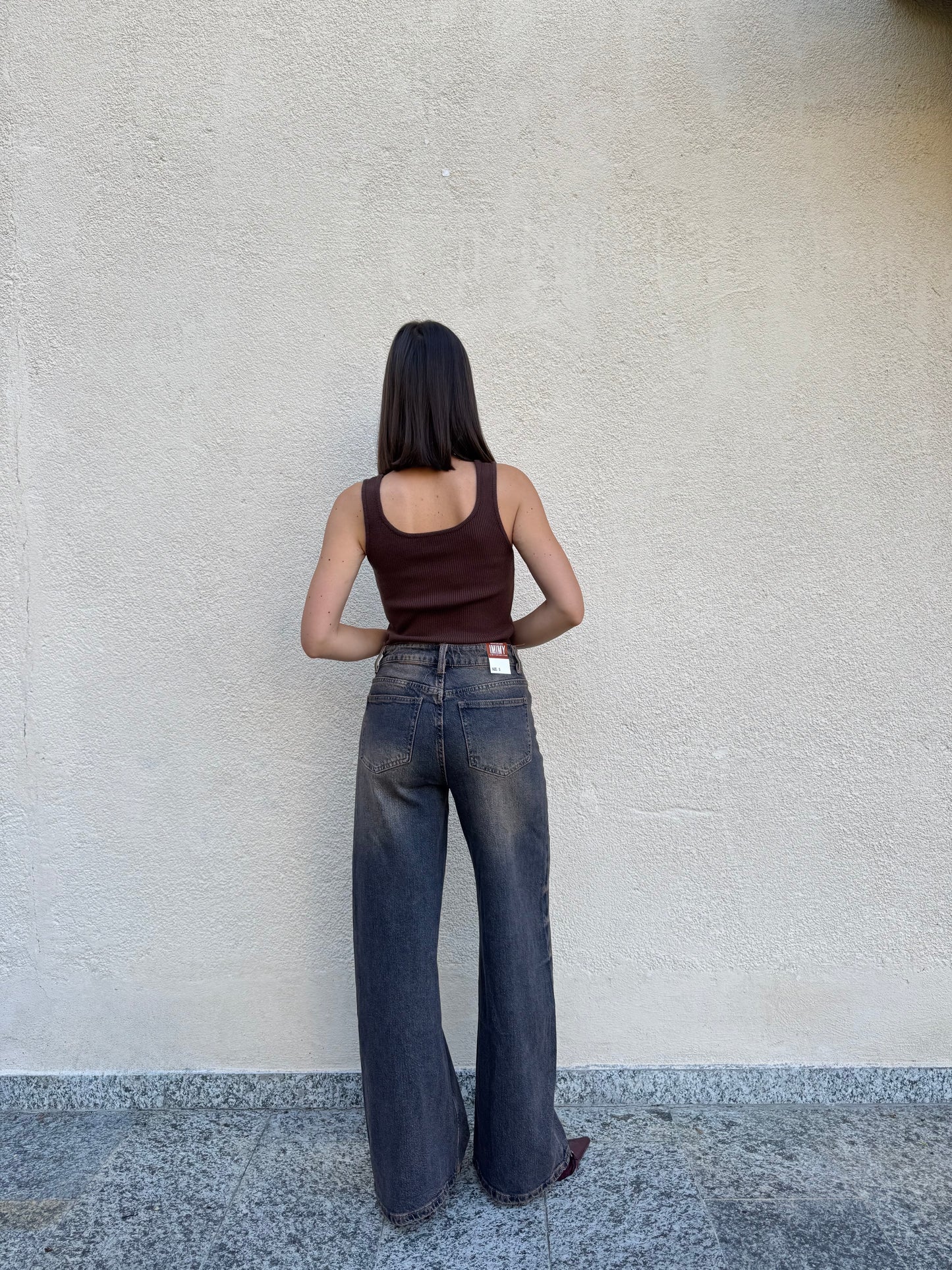 Jeans Wideleg Sabbiato Mon Amour