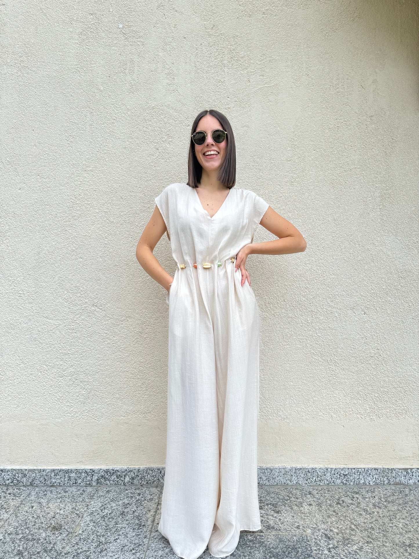 Tuta intera "Ginevra" Beige