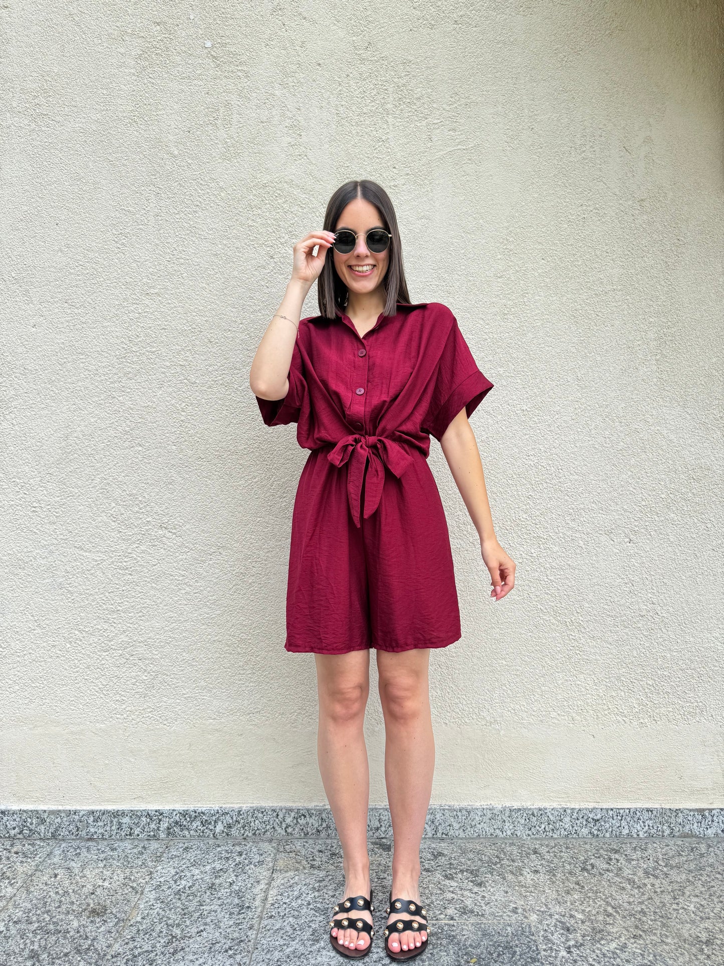 Tuta intera "Amalia" Bordeaux