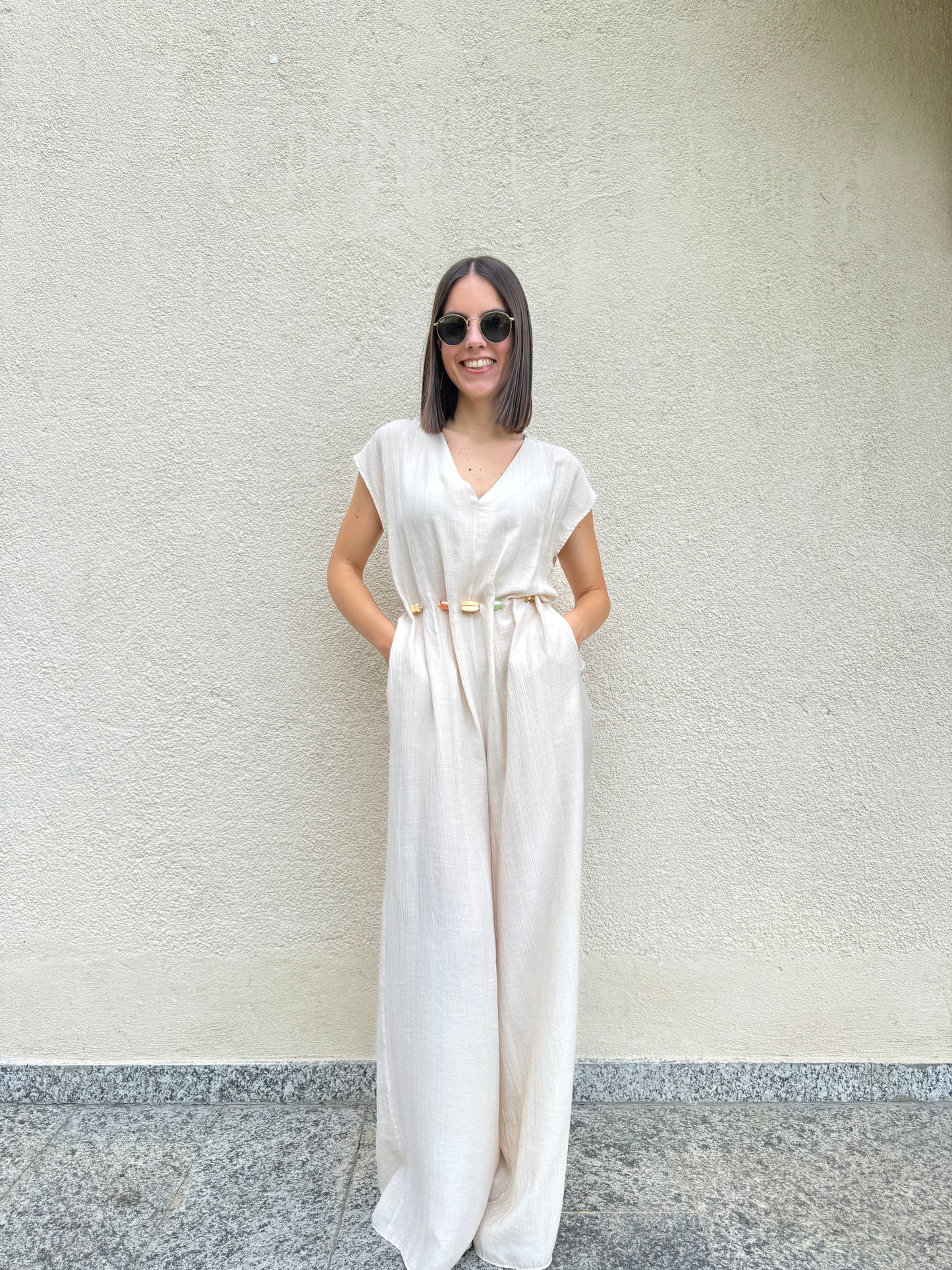 Tuta intera "Ginevra" Beige