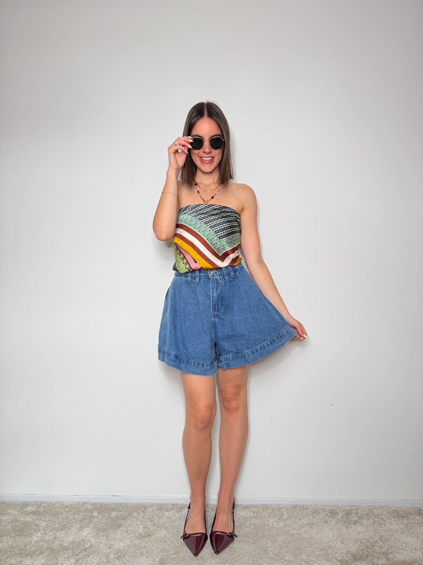 Shorts in denim "Portofino"