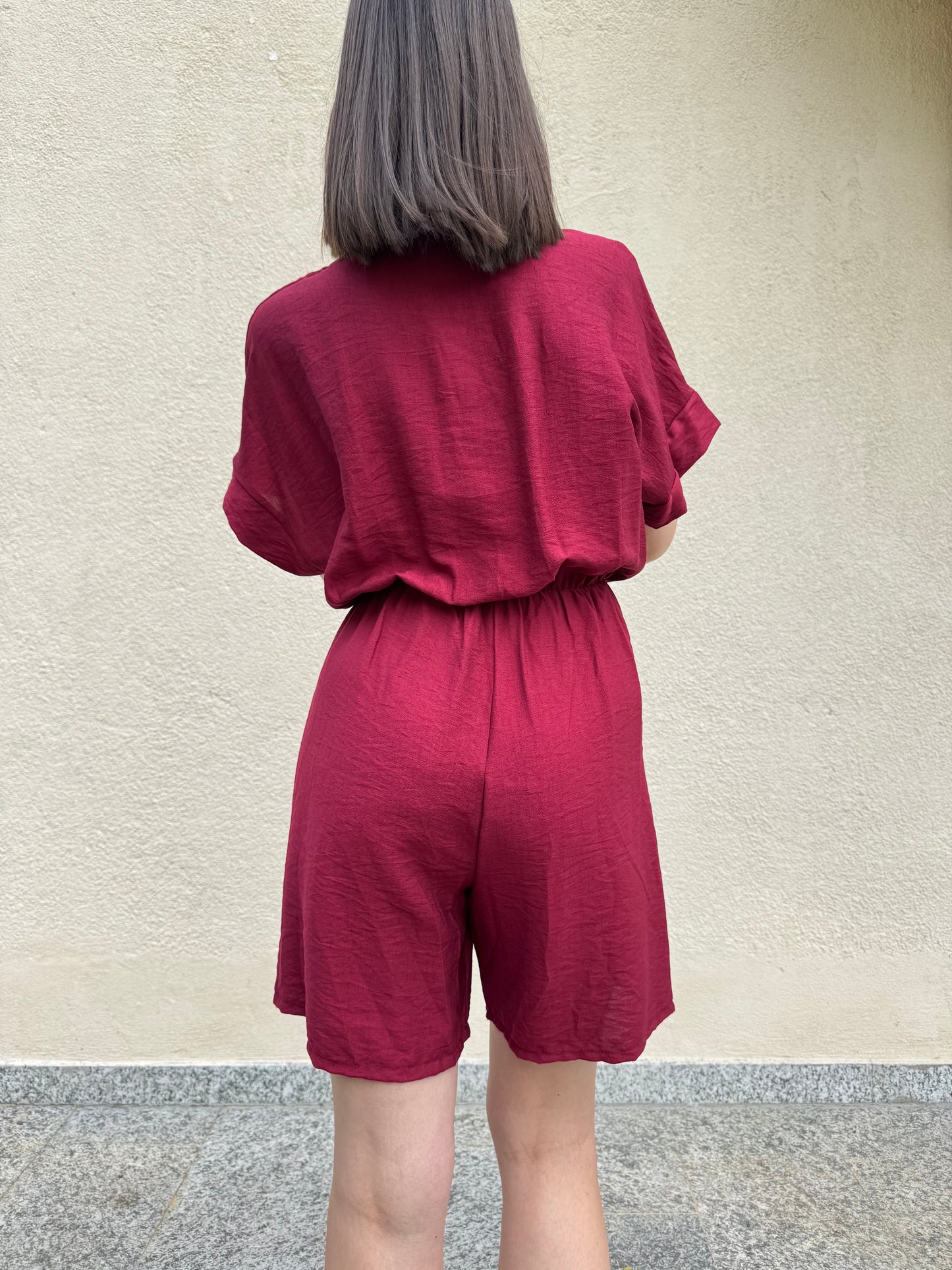 Tuta intera "Amalia" Bordeaux