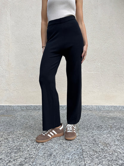 Completo in maglia mezzo collo Nero