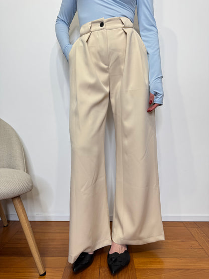 Pantalone "Flora" Beige