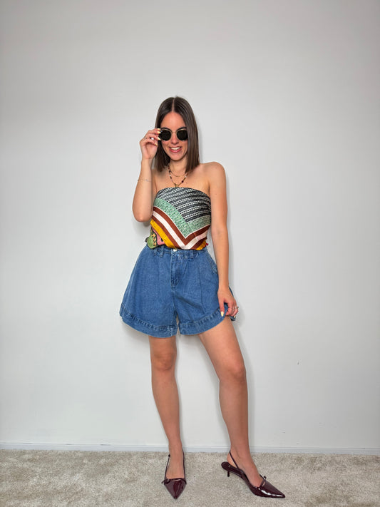 Shorts in denim "Portofino"