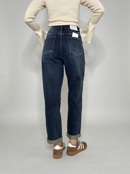 Jeans mon fit blu scuro