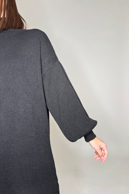Abito calda viscosa collo alto