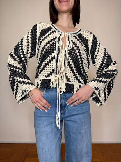 Cardigan crochet "Sole"