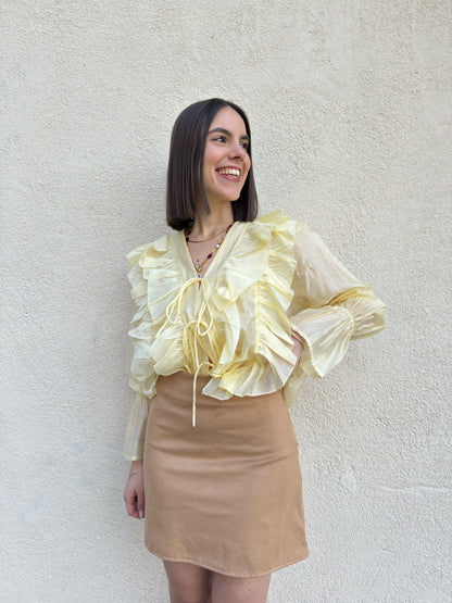 Camicia "Fru Fru" Giallo