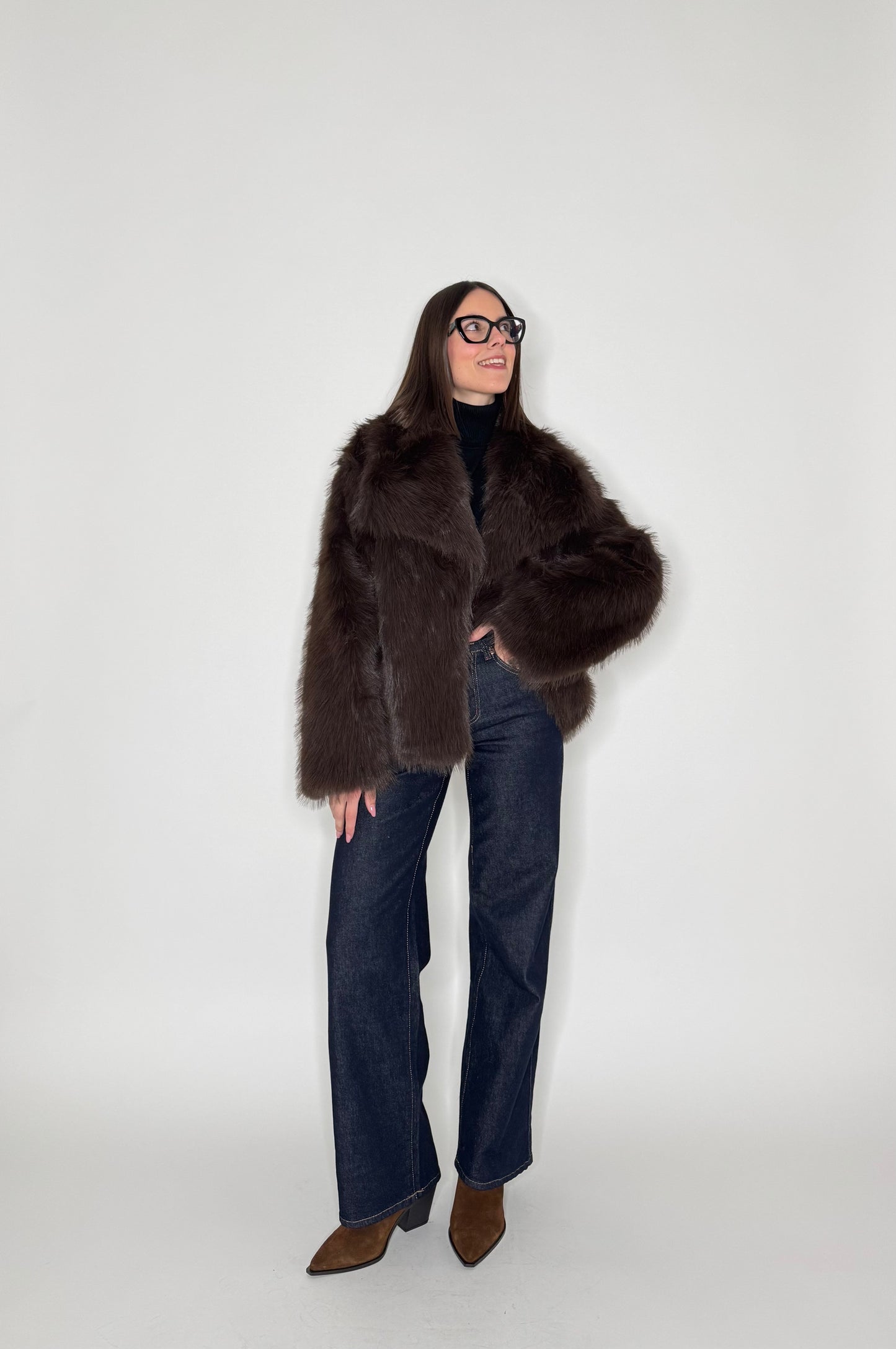 Pelliccia Puffy moro