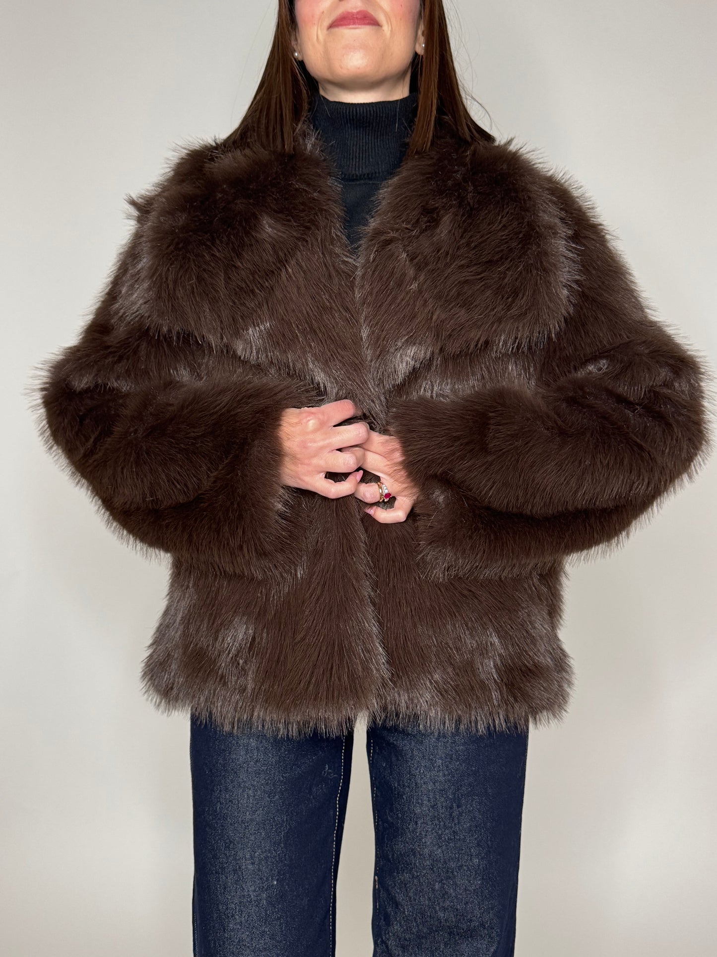 Pelliccia Puffy moro
