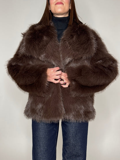 Pelliccia Puffy moro