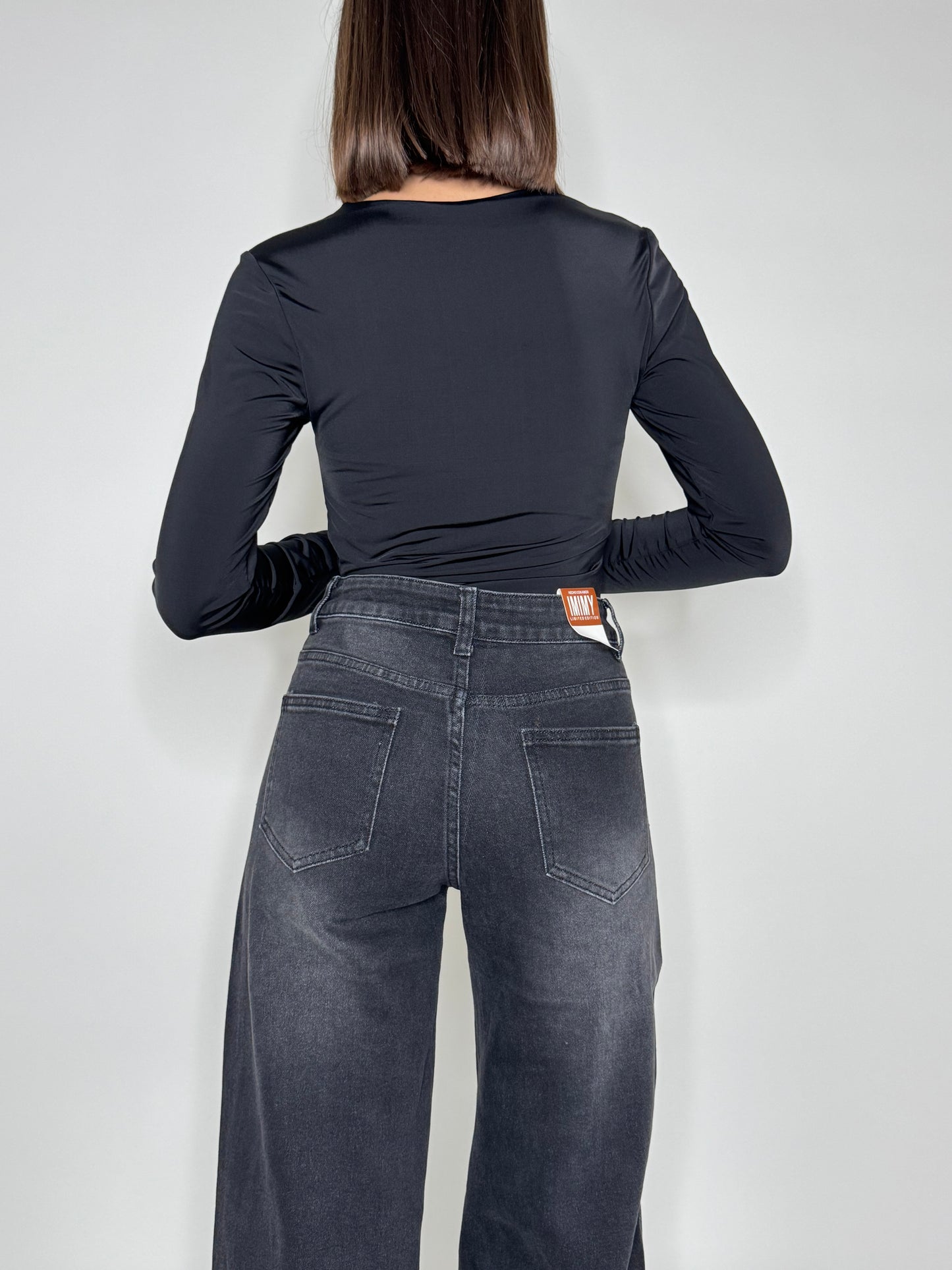 Body scollo quadrato in lycra