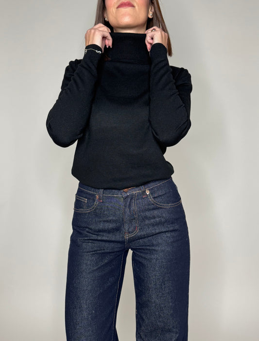 Dolcevita basic calda viscosa nero