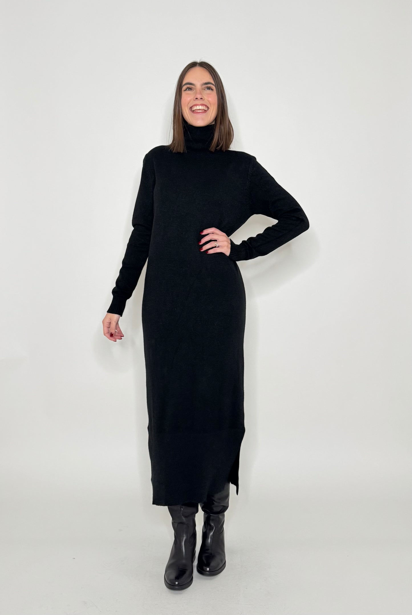 Maxi Abito in maglia in calda viscosa