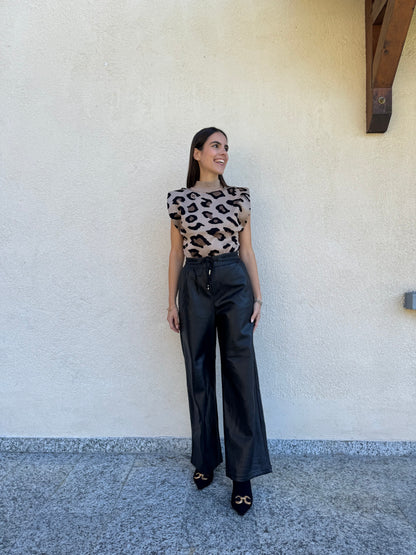 Pantalone in ecopelle