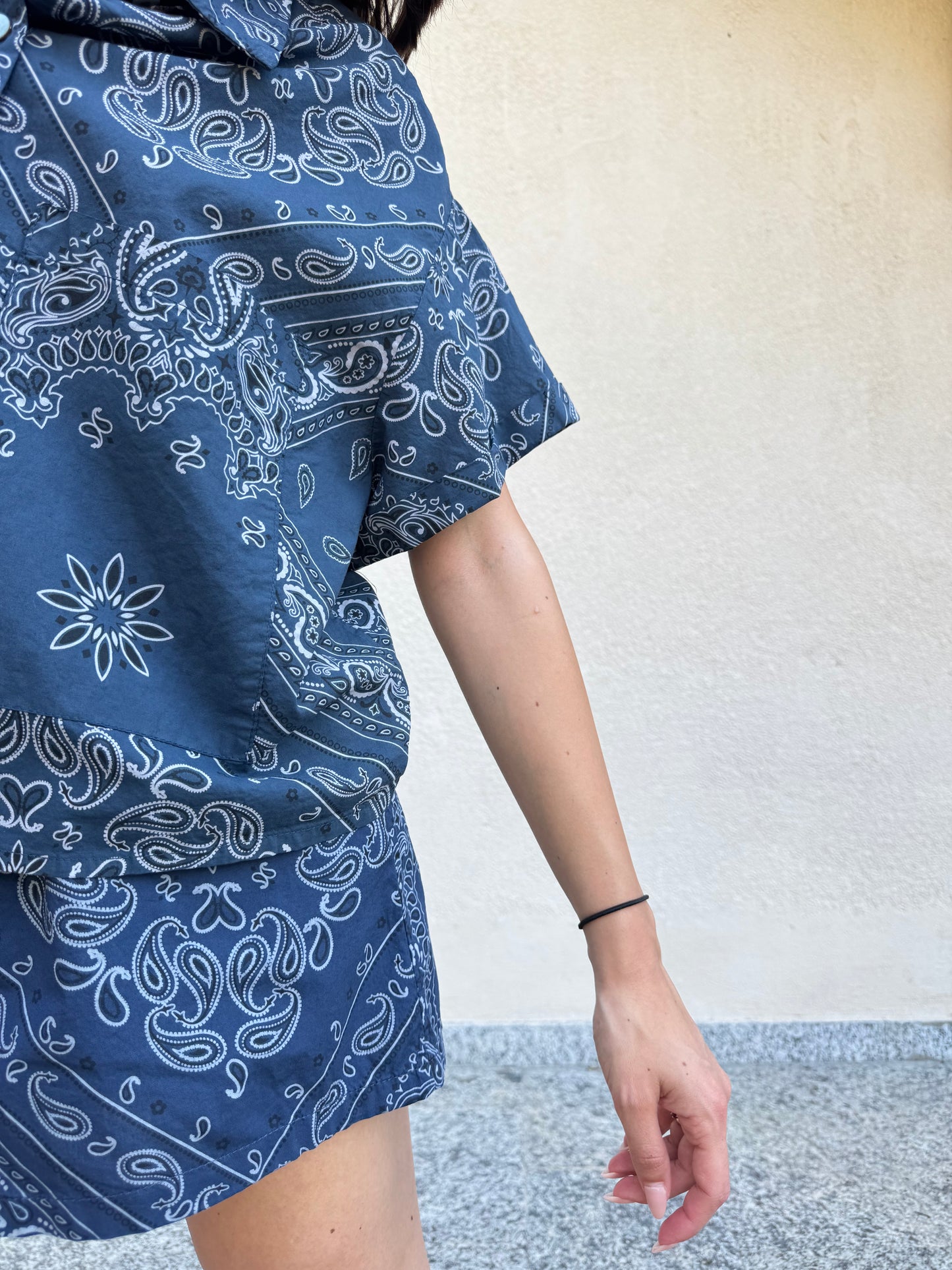 Camicia Bandana Blu