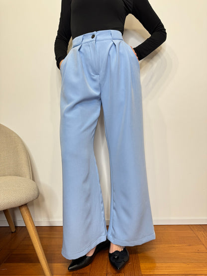 Pantalone "Flora" Celeste
