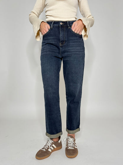 Jeans mon fit blu scuro