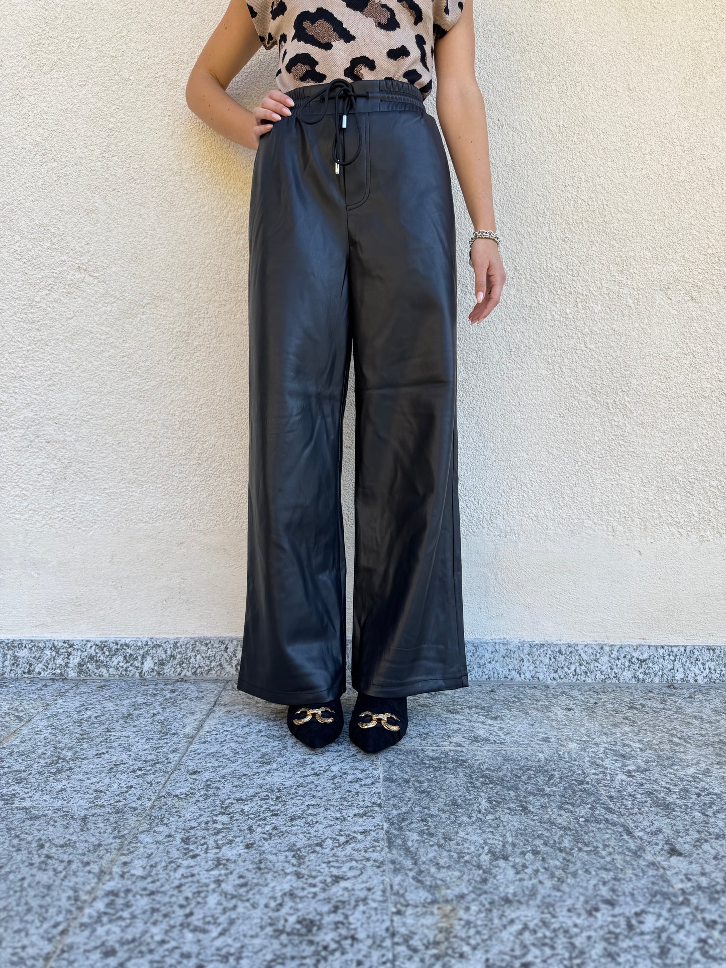 Pantalone in ecopelle