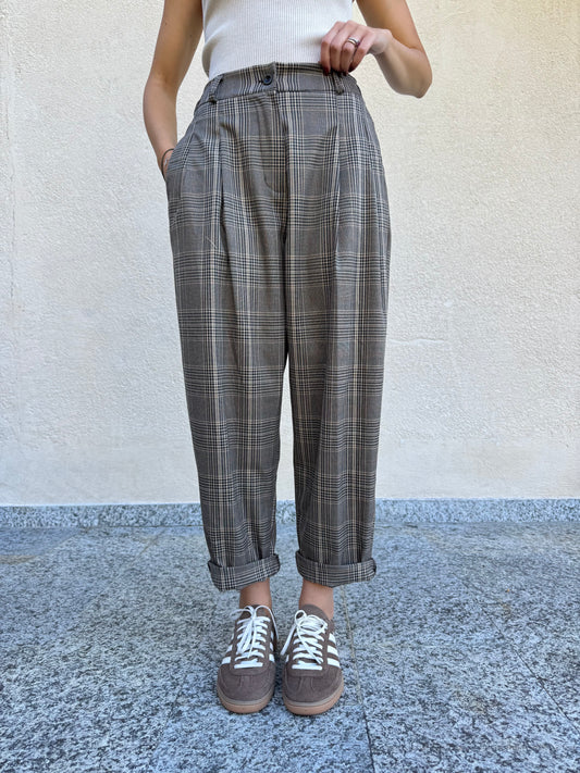 Pantalone principe di Galles modello Barrel