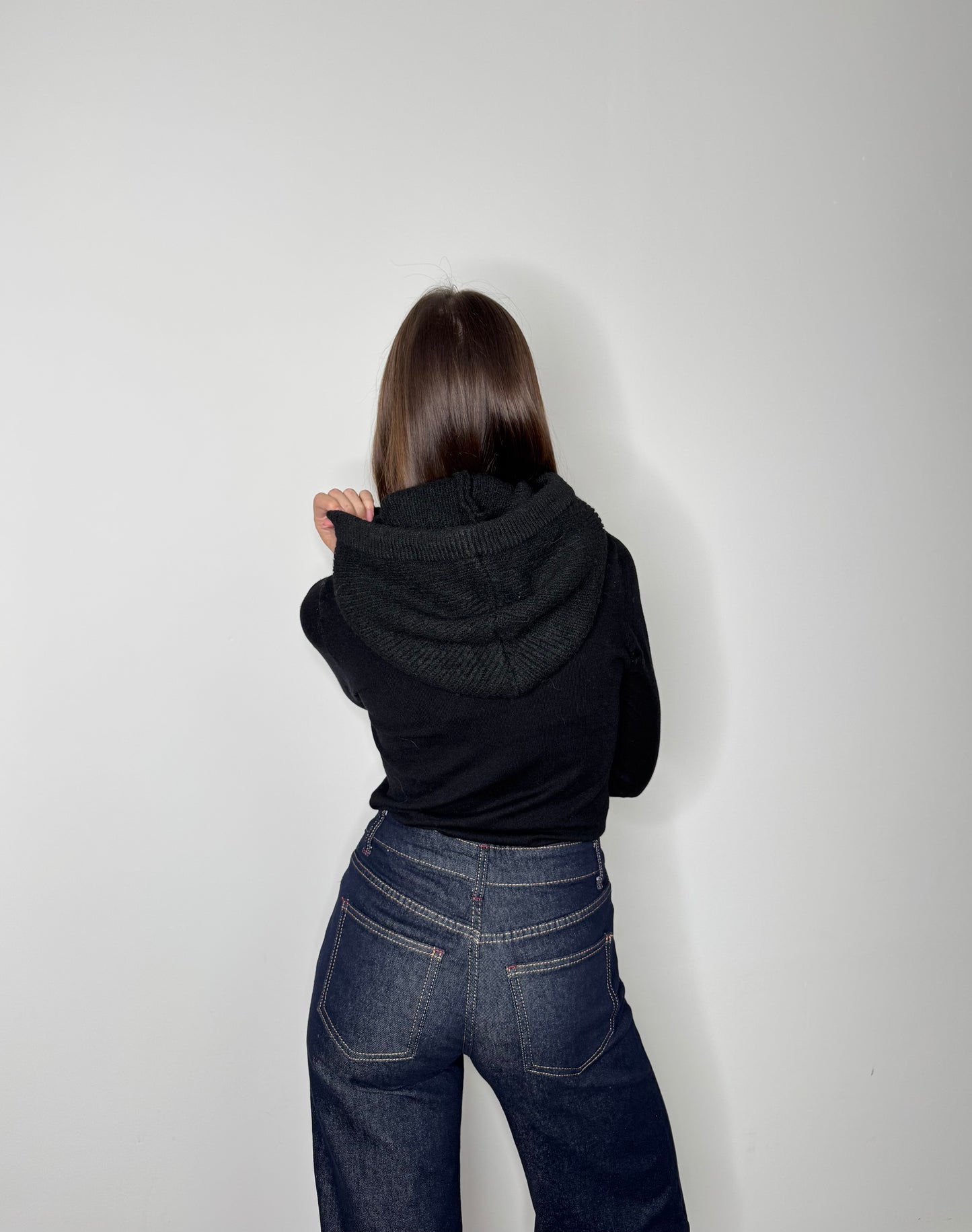 Balaclava in calda viscosa nero