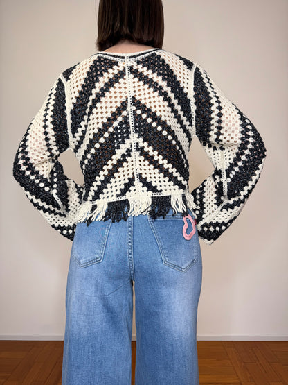 Cardigan crochet "Sole"