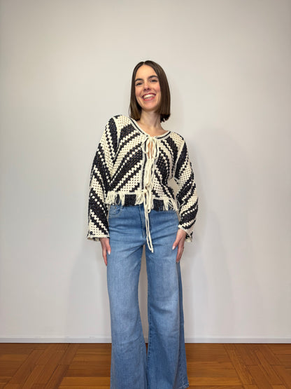 Cardigan crochet "Sole"