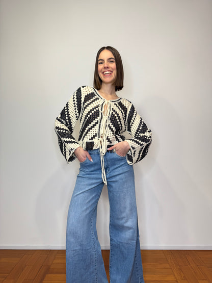 Cardigan crochet "Sole"