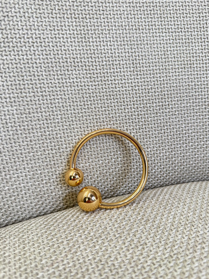 Bracciale doppia sfera. Acciaio Inox. Nichel Free