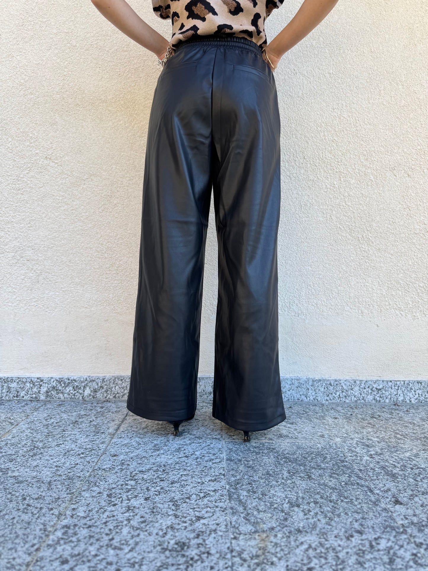 Pantalone in ecopelle