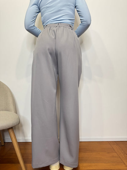 Pantalone "Flora" Grigio Perla
