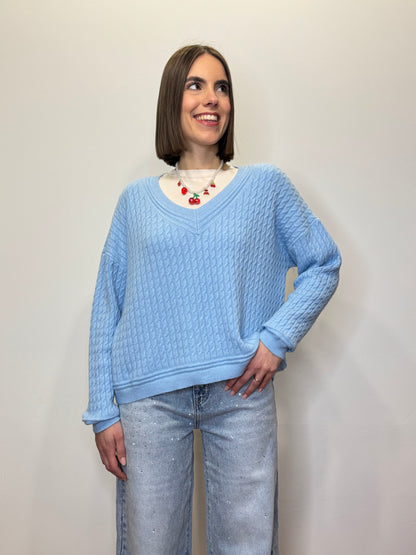 Pull "Primavera" Celeste