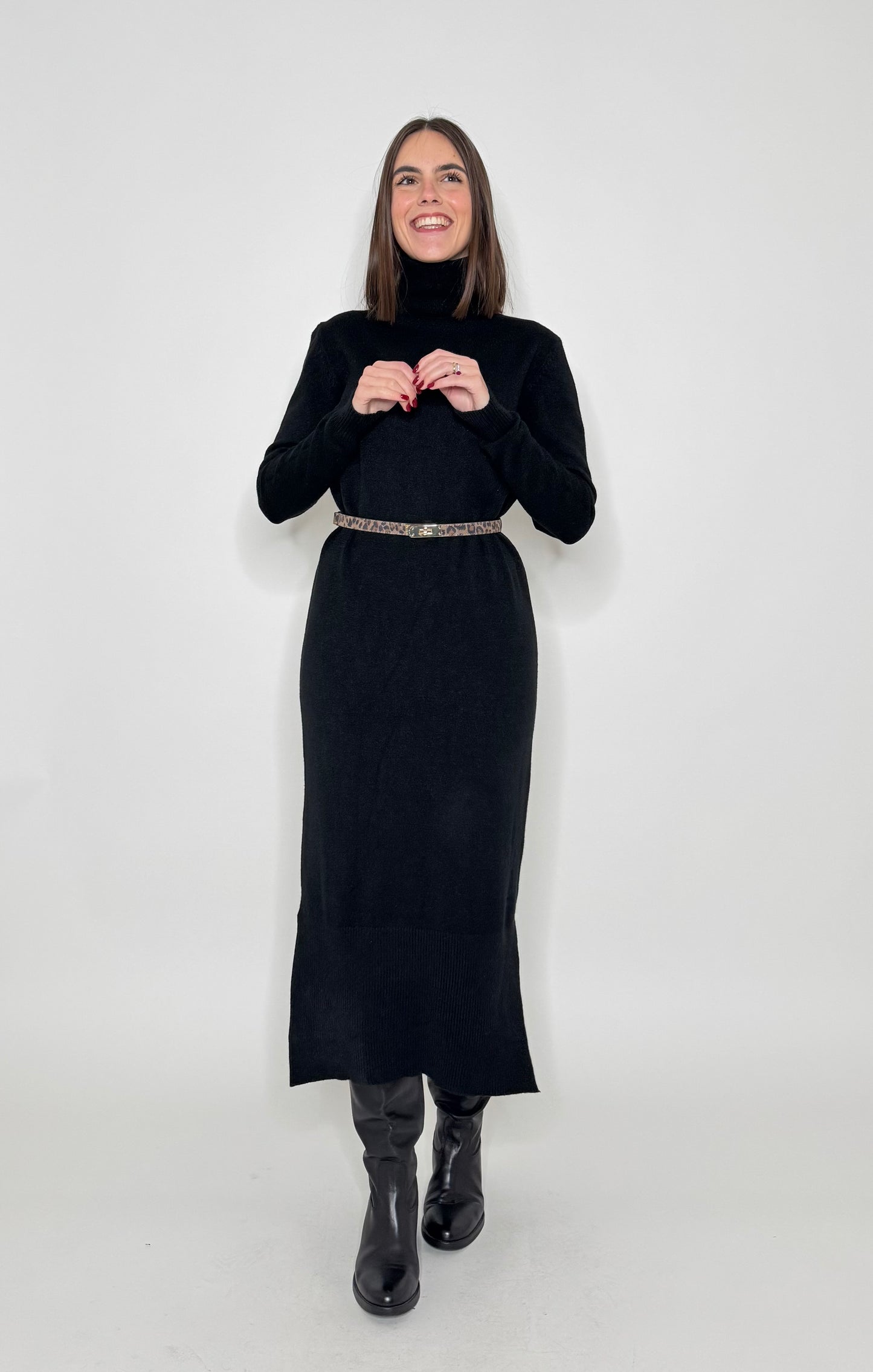 Maxi Abito in maglia in calda viscosa