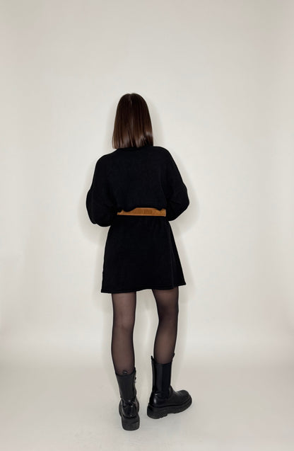 Abito calda viscosa collo alto