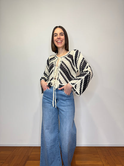 Cardigan crochet "Sole"
