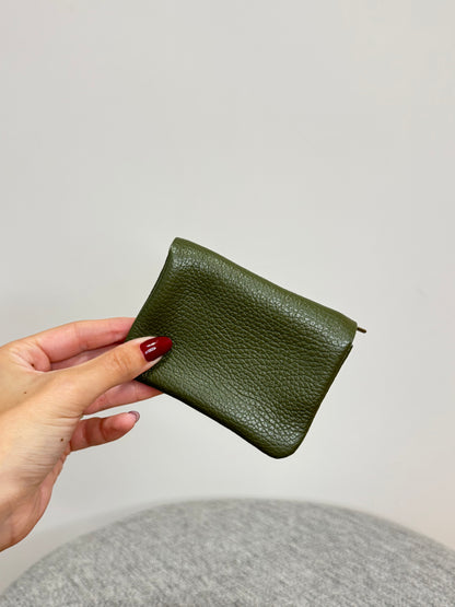 Portamonete in vera pelle martellata made in italy