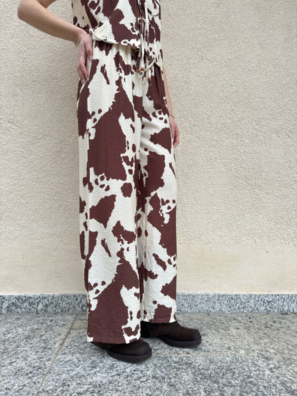 Pantalone cow print