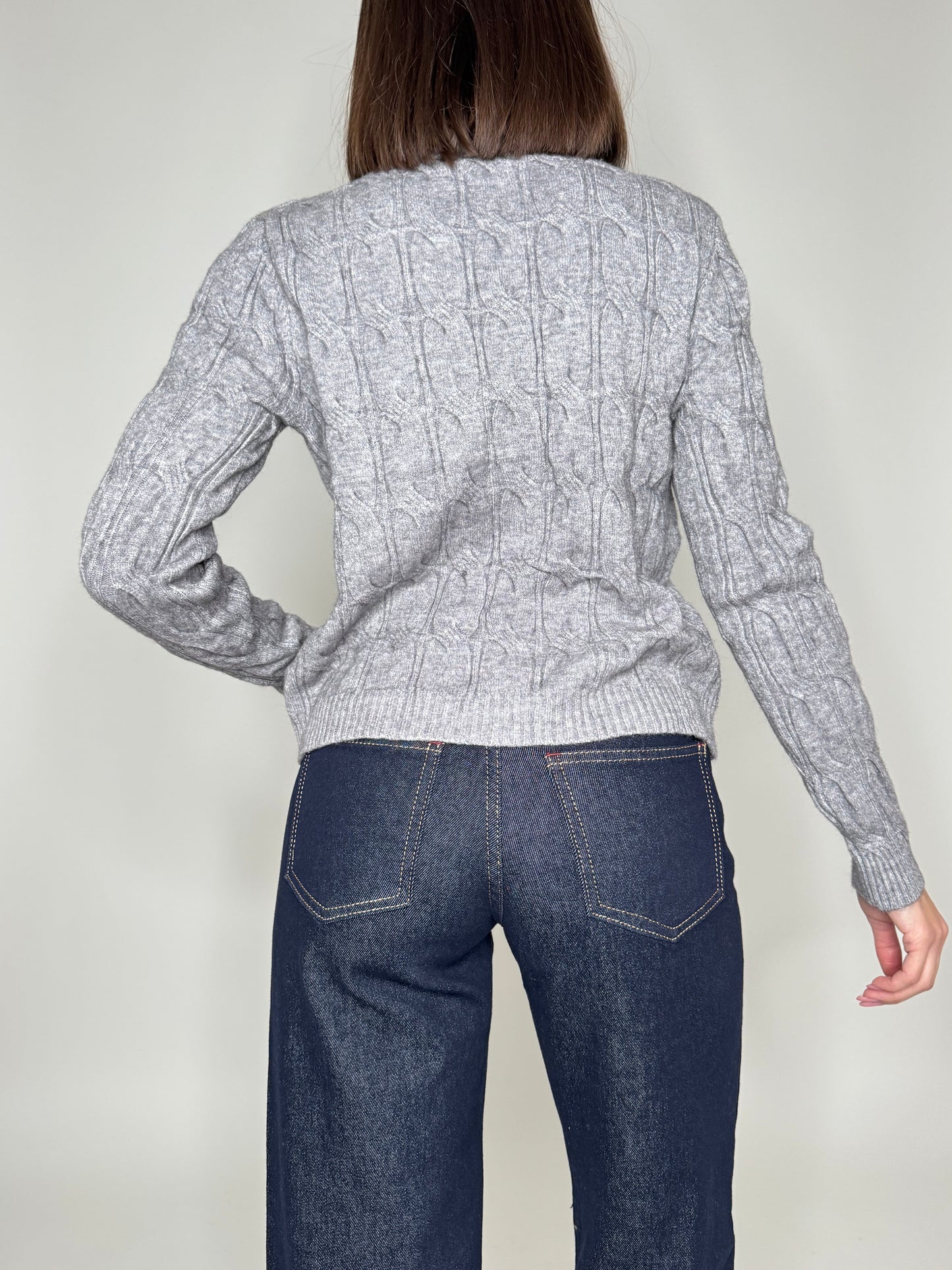 Maglia in calda viscosa gioiello Grigio