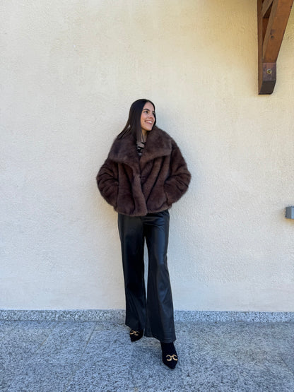 Pantalone in ecopelle