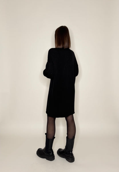 Abito calda viscosa collo alto