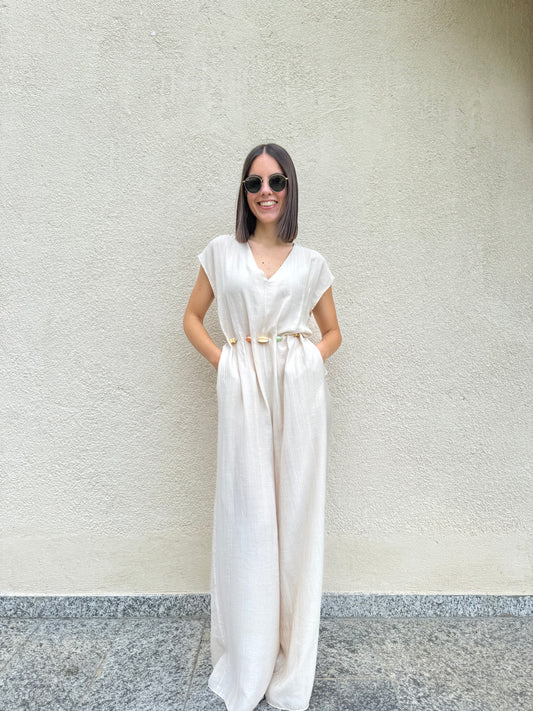 Tuta intera "Ginevra" Beige