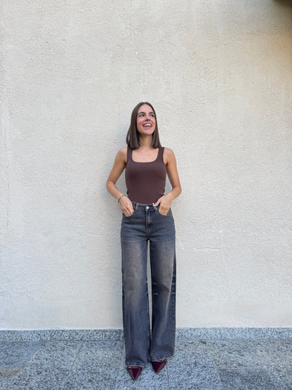 Jeans Wideleg Sabbiato Mon Amour