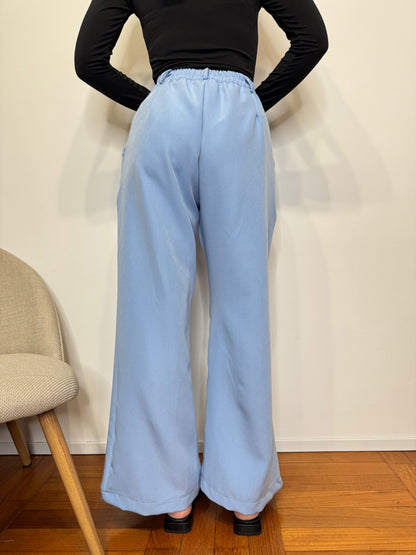 Pantalone "Flora" Celeste