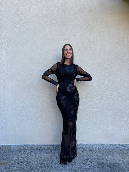 Abito tulle Romantica Nero