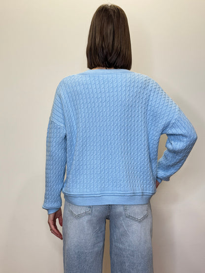 Pull "Primavera" Celeste