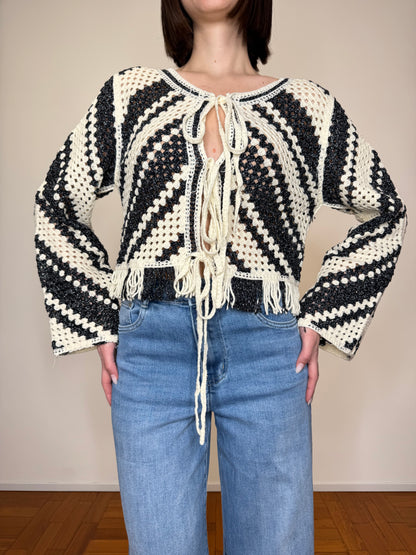 Cardigan crochet "Sole"